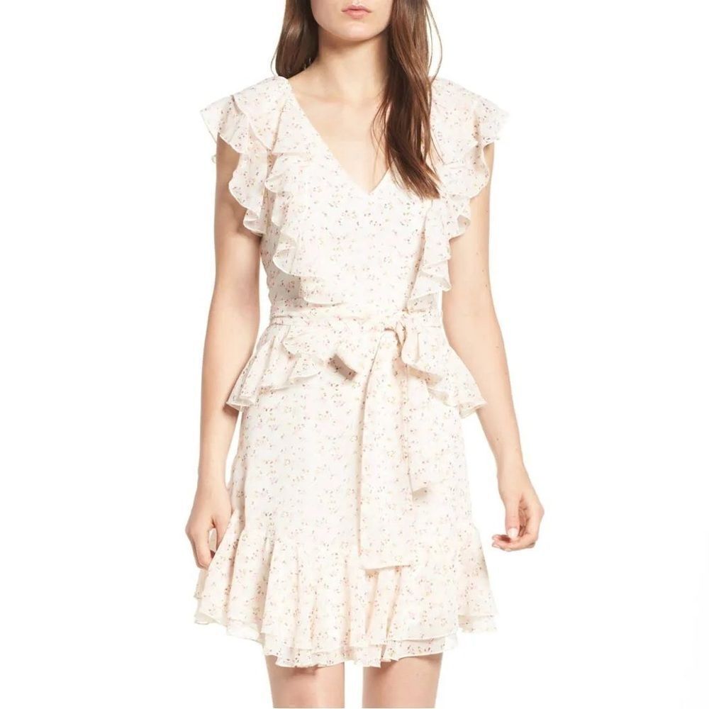 NWOT Wayf Dress Terni Ruffle Mini Size Medium